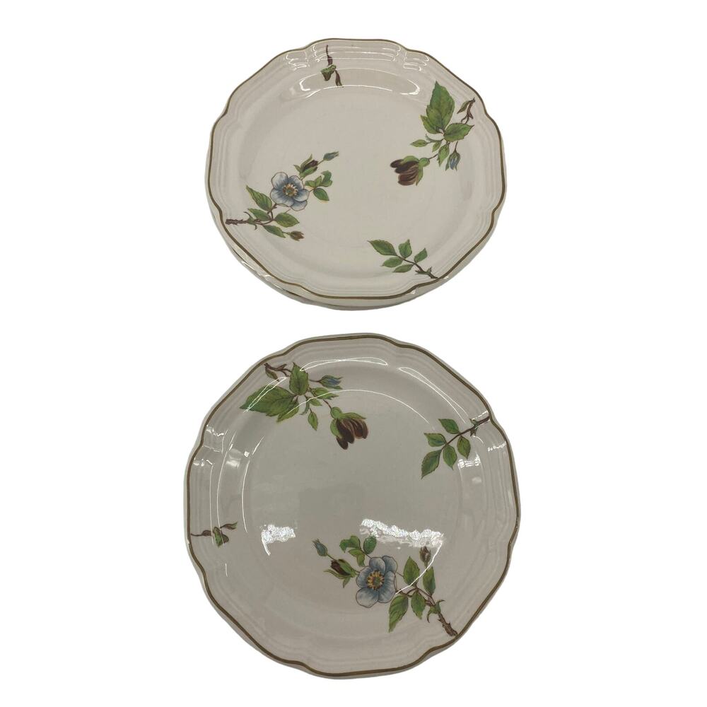 ONE vintage Sangostone Purple Blossom Rose Bread Dessert Plates Korea 7.5 Spring